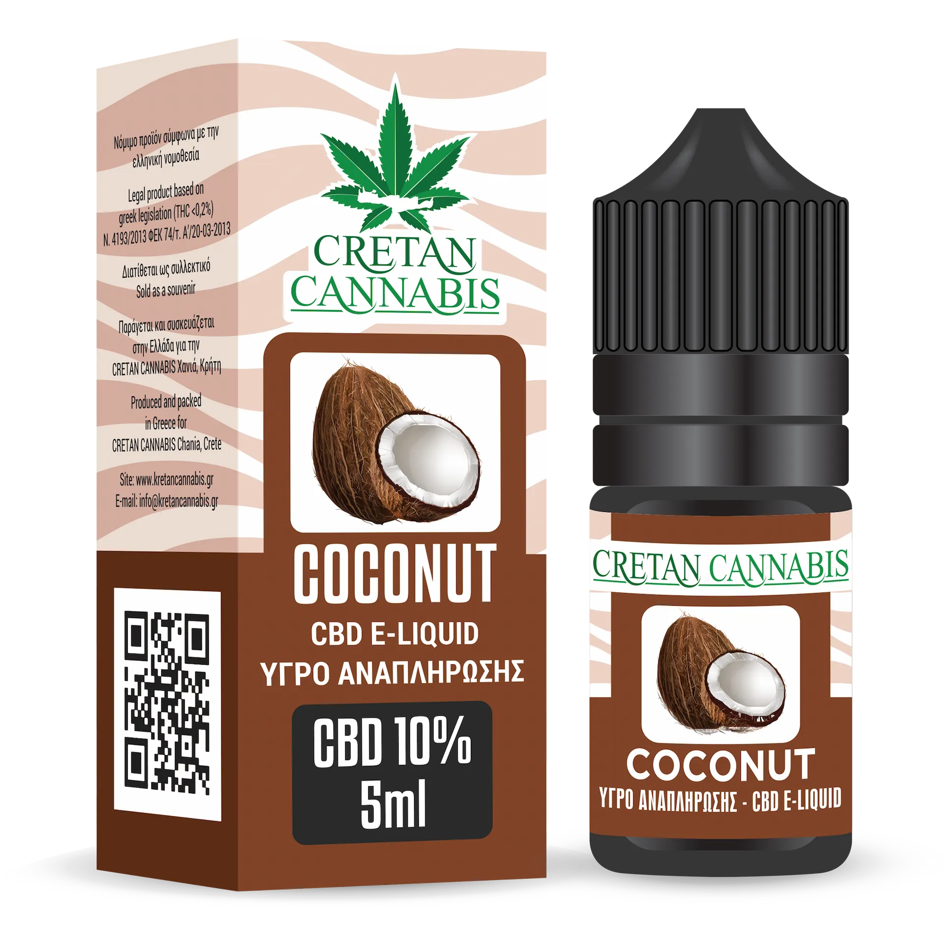 CBD Vape Liquid 5ml Coconut (CBD 10%)