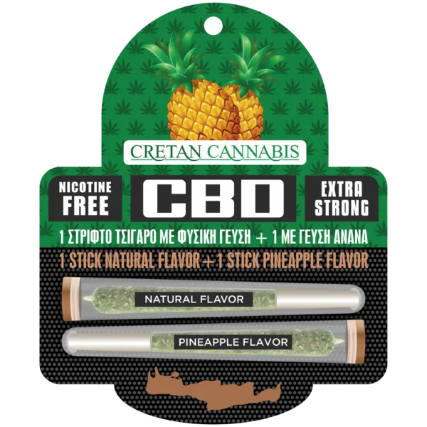2 CBD Sticks (Natural & Pineapple)